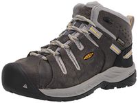 KEEN Utility Women's Flint 2 Mid Steel Toe Waterproof Work Boots Construction, Magnet/Vapor, 11