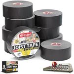 XFasten Joist Tape for Decking 2 Inch x 50 Feet 8 Pack, Weatherproof Butyl Sealant Deck Tape Joist - Beam Deck Joist Tape 2 Inch Flashing Tape Waterproof Roof Flashing Tape Joist Tape Bulk