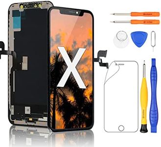 Yodoit for iPhone X Screen Replacement COF FHD LCD Display 3D Touch Digitizer 5.8 Inch Glass with Repair Tool Kit, Compatible with Model A1865, A1901, A1902