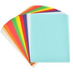 BUYGO BUYGOO Colored Vellum Paper, 40 Sheets 10 Colors Transparent Vellum Paper 8.5 x 11 Translucent Printable Clear Vellum Sheets for Printing Drawing Ink Jet Laser Printer