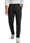 Soothfeel Men's Golf Pants with 5 Pockets Slim Fit Stretch Sweatpants Casual Travel Dress Work Pants for Men, 01-black, Medium