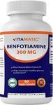 Vitamatic Benfotiamine 300 mg 90 Vegetarian Capsules - Also Called Fat Soluble Vitamin B1