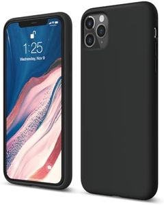 elago Liquid Silicone iPhone 11 Pro Max Case Cover Compatible with Apple iPhone 11 Pro Max (6.5") - Premium Shockproof Gel Rubber Case, 3 Layer Structure, Soft Grip (Black)