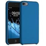 kwmobile TPU Silicone Case Compatible with Apple iPod Touch 6G / 7G (6th and 7th Generation) - Case Soft Flexible Protective Cover - Blue Reef