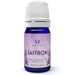 Sz Essentials - Saffron Essential Oil, 100% Pure, Extracted from Stigmas of The Saffron Flower - Spicy & Floral Scent with Earthy Overtones - Therapeutic Grade & Vegan - 5 mL (0.17 oz)