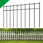 PioneerWorks 15-Pack Animal Guard Fence, 15in(H)*24in(L),Total 30FT,Easy Install, Pet and Wildlife Barriers, Garden Fencing,Metal Fence Panels with Ground Stakes for Outdoor Yard Protection