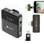 ULTRAPROLINK Omnidirectional Lavalier Wireless Microphone|Lapel Wireless Mic |Noise Cancellation & Echo| for YouTube, Live Streaming, vlogging|Supports Type C Android, iPhone|UM1192-1|Sonic Pro|Black