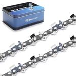 Zentop 20 Inch Chainsaw Chain, 2 Pack, 3/8'' Pitch, 050'' Gauge, 72 Drive Links, C1S-72DL, Fits Husqvarna 455 Rancher, Poulan PR5020, Stihl MS 260,Dewalt and More.