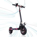 11" Electric Scooter Adults Powerful Motor 48V18Ah Battery Range up to 45-50km 3 Speed Modes Dual Brakes Multi-Shock Foldable Aluminum Alloy E Scooter Load Capacity 150Kg