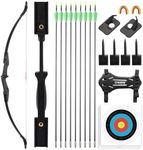 LWANO Bow and Arrow Set for Adults - Archery Takedown Recurve Bow Set for Beginners and Youth, Left & Right Handed (40lbs)