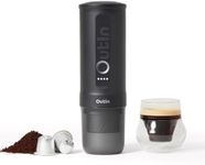 OutIn Nano 2 Portable Electric Espresso Machine, Travel Coffee Maker | Fast Self-Heating, 45W USB-C Fast Charging for Ground Coffee & NS Capsules, for Camping, RV, Hiking & Office, Space Gray