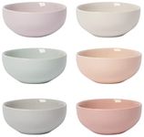 Now Designs Pastel Ceramic Pinch Bowl Set, Soy Sauce Dish, Set of 6, 2 oz