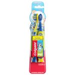 Colgate Extra Soft Toothbrush for Kids, Kids Toothbrush Pack with Built in Suction Cup Toothbrush Holder, Designed for Children Ages 2 and Up, Extra Soft Bristles, Bluey, 2 Pack