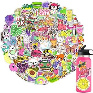 QTL 250Pcs Waterproof Vinyl Cute Stickers Pack Water Bottle Stickers for Kids Teens Girls Trendy Stuff Kawaii Stickers for Hydroflask Laptop Planner Scrapbook Stickers Aesthetic Stickers