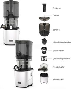 Kuvings AUTO10S Slow Juicer, 3L Capacity – Red