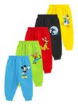 Kuchipoo Regular Fit Baby Boys And Baby Girls Cotton Blend Pajamas - Pack Of 5 (Disney-Paj-131, Multicolor, 9-12 Months)