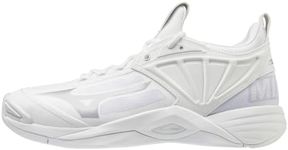 Mizuno Men's Wave Momentum 2 Volleyball Shoe | Indoor Court Shoe | White/Silver | US Men's 15