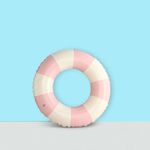 Inflatable Pool Ring | Durable PVC Swim Rings for Kids, Teens, and Adults | Premium Quality | Eco-Friendly | Blow-Up Swimming Pool Rings for Summer Fun (Pink, Small)