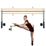 Artan Balance Ballet Barre Wall Mounted for Home or Studio Dance Training, Yoga, Stretching, and Pilates, Adjustable Bar Height for Kids and Adults, Beginner Friendly