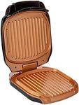 GOTHAM STEEL Indoor Low Fat Multipurpose Sandwich Grill Nonstick Copper Coating – As Seen on TV, Aluminum, Black