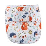 Sigzagor Teen Adult Cloth Diaper Nappy Reusable Washable for Disability Incontinence Girls Lady (Flamingo)