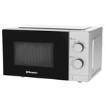 EMtronics 20 Litre 700W Manual Control Microwave with 5 Power Levels, Defrost Function, 35 Minute Timer and Cavity Light - Silver