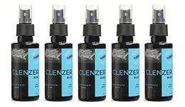 Clenzer BLISS Liquid Hand Sanitizer Spray - 80% Ethyl Alcohol, Kills 99.9% Bacteria & Germs, Prevents Skin Dryness, Signature Aqua Fragrance, No Parabens, No Sulphate & No Color - (100 ml X 5)