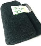 2x Face flannel, organic HEMP wash cloths, VEGAN, re-usable, zero waste, sustainable, Eco organic natural, Black face wash cloths