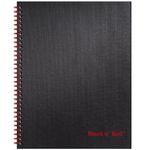 Black n' Red Business Notebook, Hardcover, Twin Wire (K67030)