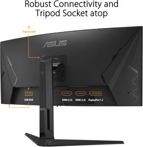 ASUS TUF 34" Curved Gaming Monitor – UltraWide WQHD Display