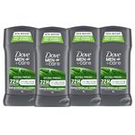 Dove Men+Care Mens Deodorant Antiperspirant Stick for 72h sweat & odour protection Extra Fresh with Triple Action moisturizer to help prevent skin irritation caused by dryness 76g, Pack of 4