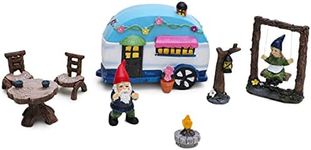 Toyland® 8 Piece Enchanted Garden Fairy Gnome & Caravan Ornament Decoration Set