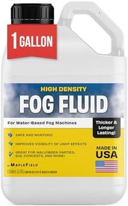 [1 Gallon] Maplefield High-Density Fog Machine Fluid - Great for Indoor and Outdoor Events - Long-Lasting Water-Based Formula - Compatible with 700+ Watt Machines - Made in USA