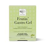 New Nordic Frutin Gastro Gel Chewable Tablets | Effective Antacid and Heartburn Relief | Calcium Carbonate, Pectin, Magnesium and Mint Leaf | 48 Count (Pack of 1)