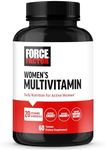 Force Factor Women’s Multivitamin, Multivitamin for Women to Support Hormone Balance, Energy, Immunity, and Gut Health, with 20 Vitamins & Minerals, Ashwagandha, Chasteberry, and More, 60 Tablets