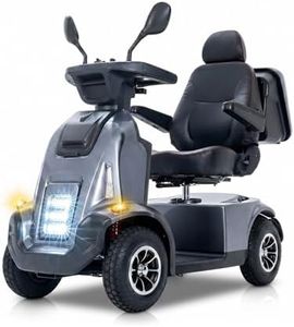 ATmobi Heavy Duty Mobility Scooter for Larger Adults - 1000W Motor, 550 lbs Extra-Wide Capacity, 32 Miles Range, 13" Off-Road Tires, 15° Slope Capability, Full Suspension