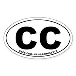 CafePress Cape Cod, MA Oval Sticker Oval Bumper Sticker, Euro Oval Car Decal