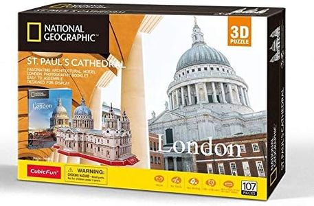 University Games 7665 National Geographic St Pauls 3D Puzzle, Multicolored