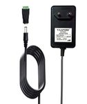 Taapsee 12V 2A Power Supply Adapter Wall Mounted AC to DC 12 Volt 24W 2000mA 1.8A 1.5A 1.2A 1A Power Converter Transformer with 5.5x2.5/2.1mm DC Female Screwtype Connector (2 Meter Long Wire, Black)