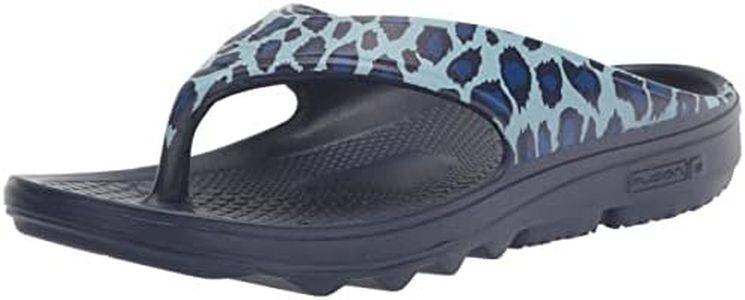 Spenco Flip-Flop Fusion 2 Safari para mujer, Cheetah, 35.5 EU