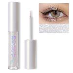 Erinde Liquid Glitter Eyeliner Eyeshadow, Korean Makeup, | Tear Drop, Shimmer Metallic, Lightweight Water Texture, Long Wearing | Loose Glitter Glue for Crystals Eye Glitter, 04# Colorful Sequins