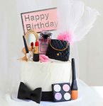 JeVenis 11 PCS Makeup Cake Decorations Spa Birthday Cake Topper Spa Party Supplies Salon Birthday Decoration