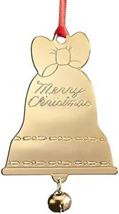 Goldtone Merry Christmas Bell Ornament