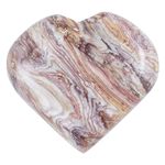 HindCraft Rosetta Jasper Heart Stone Pocket Worry Stones for Natural Reiki Healing Body Chakra Balancing Stones and Crystal Healing Crystals Good Luck Charm Gift Craft Home Decor Size: 2 inch