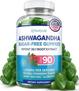 Ashwagandha Gummies (Max Strength - 750mg/Gummy) (90ct - Up to 3 Month Supply) Support Calm Mood, Relaxation & Cognitive Support - Ashwagandha Gummies for Women Ashwagandha Gummies for Men