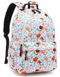 Leaper Cute Mermaid School Backpack Lightweight Bookbags College Laptop Backapck Travel Daypack White