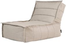 icon Dolce Bean Bag Chair, Natural, Large Bean Bag, Outdoor Bean Bag with Water Resistant Fabric, Adult Bean Bag with Filling Included