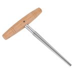 Violin/Viola Steel Peg Hole Reamer with Wooden Handle Luthier Repair Tool for 3/4 4/4 Violin