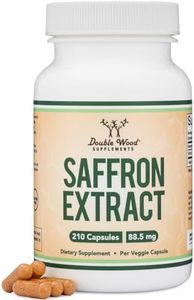 Saffron Supplement for Focus - Saffron Extract 88.5mg Vegan Capsules (210 Count) Minor Appetite Suppressant for Healthy Weight Management (Supports Eye, Retina, and Lens Health) by Double Wood