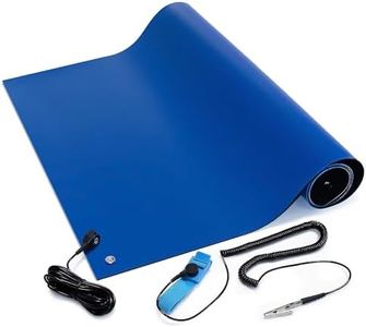 Bertech Rubber ESD Soldering Mat Kit, Blue, 3' Wide x 3' Long, Blue, 1